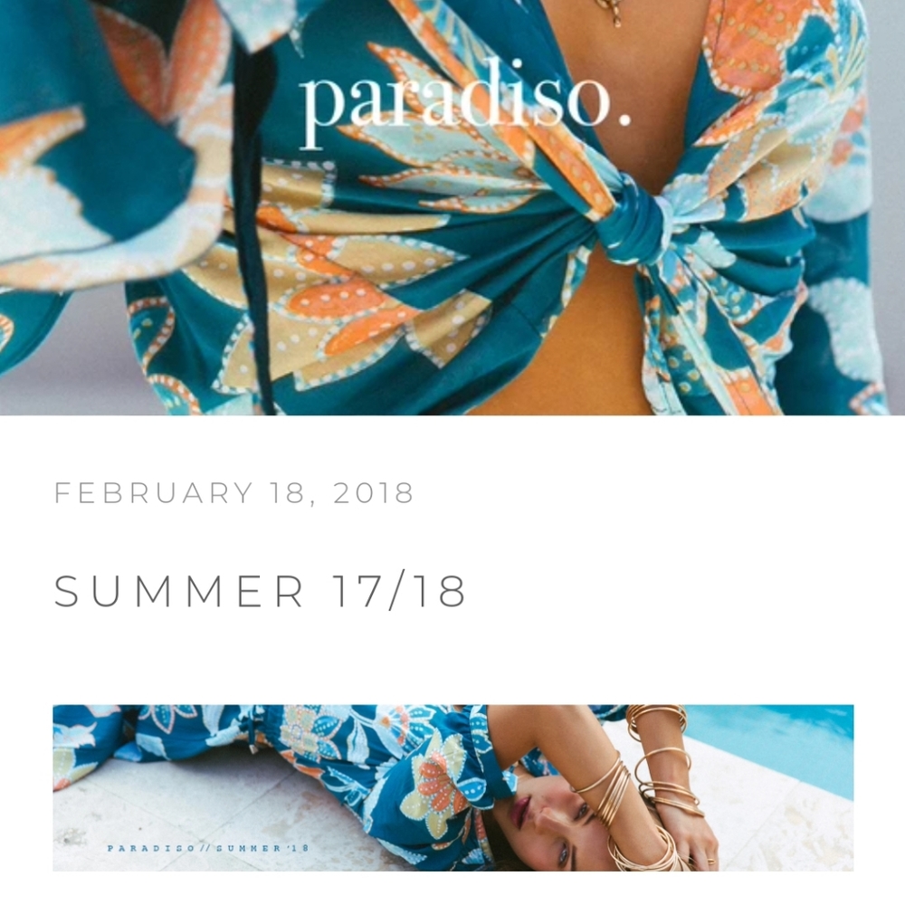 ISO Le Salty Paradiso print from 17/18 collection